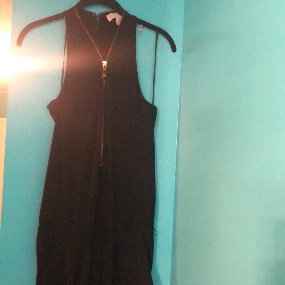 Michael Kors jumpsuit black with front zip and back zip